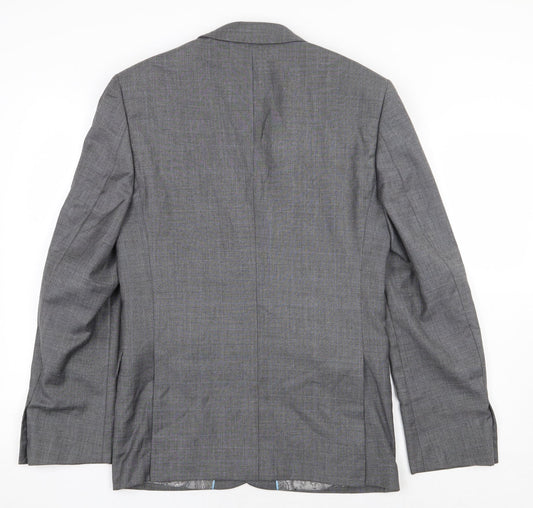 Mens UK Size 36 Burton Regular Grey Suit Jacket
