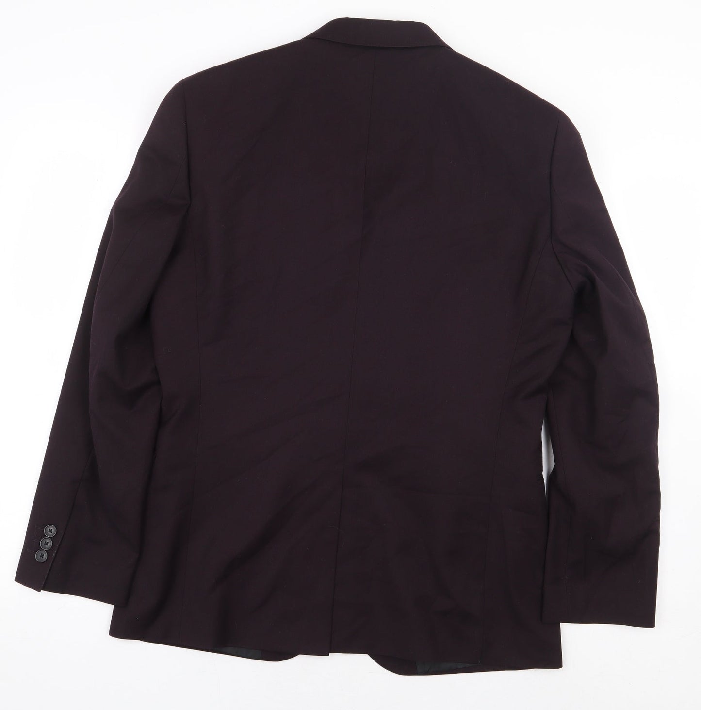 F&F Mens Red Polyester Jacket Blazer Size 40