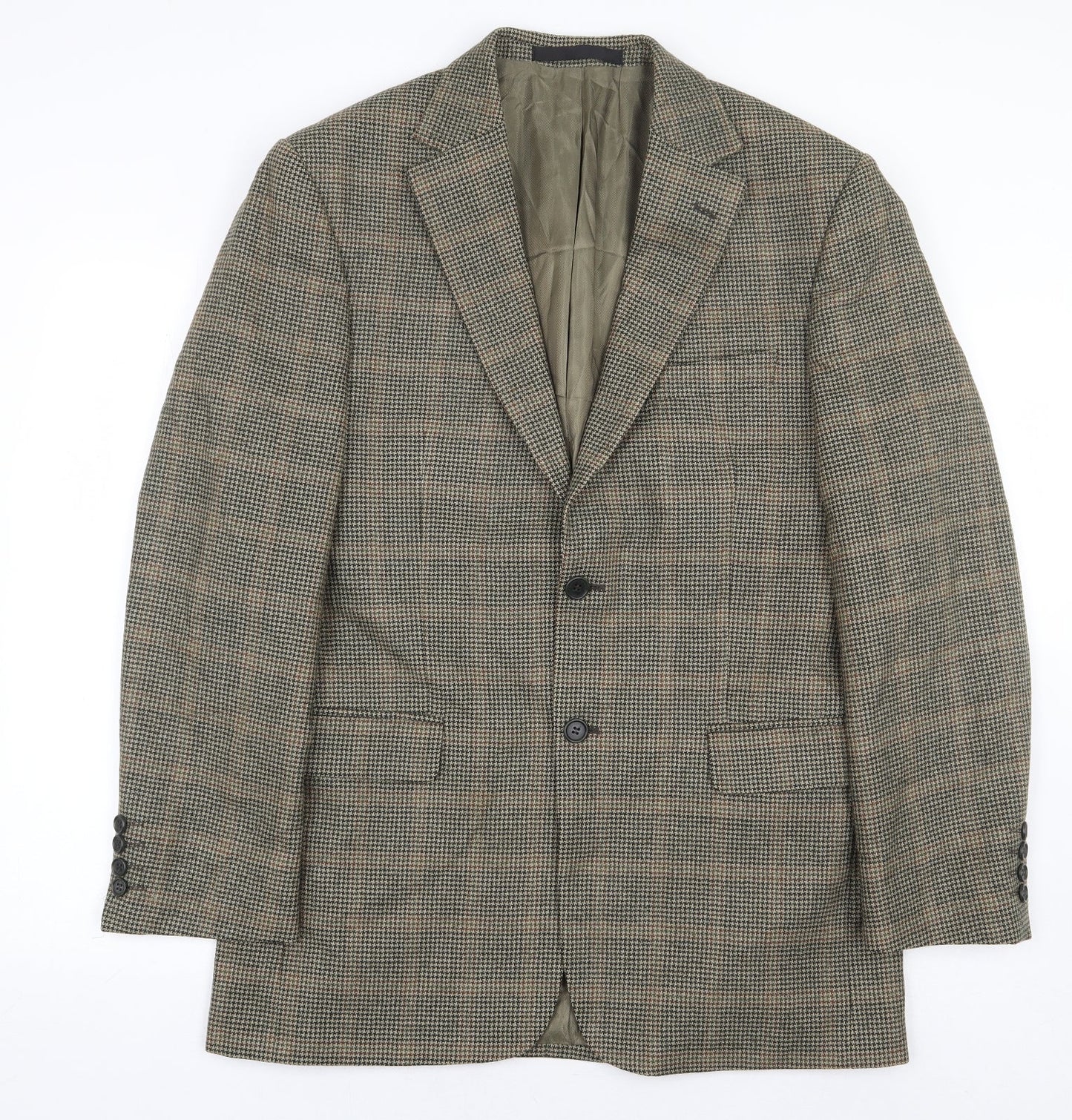 Mens UK Size 40 Marks and Spencer Regular Green Suit Jacket