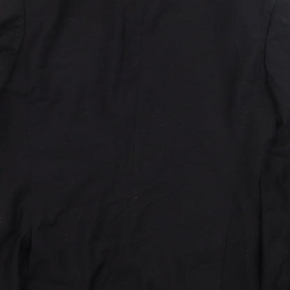 NEXT Mens Black Polyester Jacket Suit Jacket Size 38