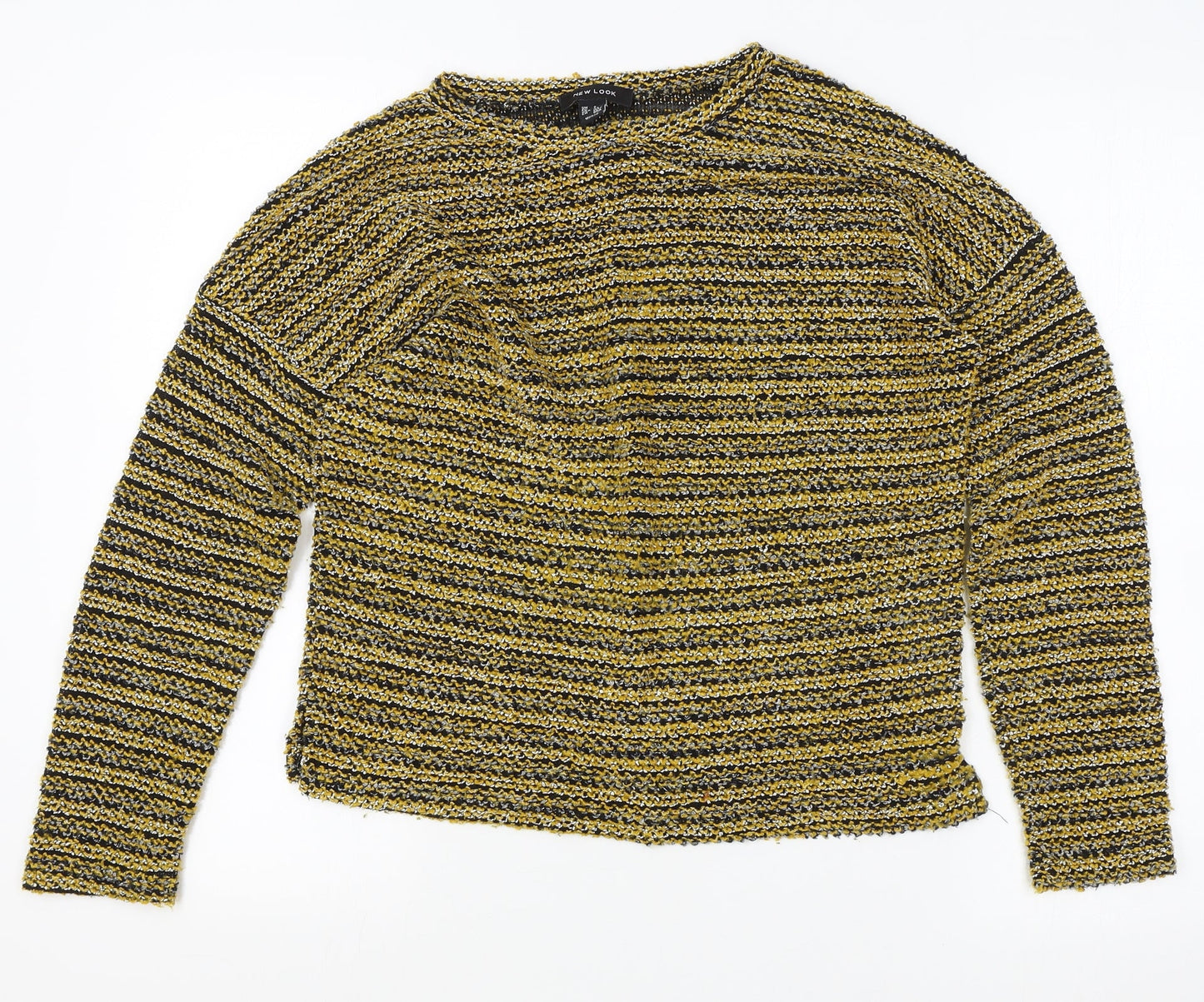 Womens UK Size S New Look Yellow Pullover Jumper