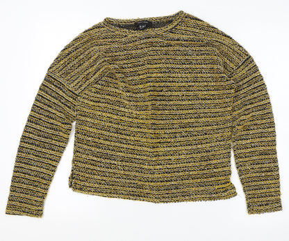 Womens UK Size S New Look Yellow Pullover Jumper