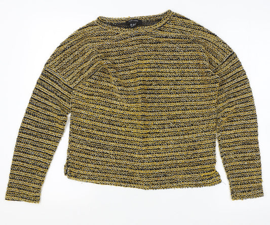 Womens UK Size S New Look Yellow Pullover Jumper