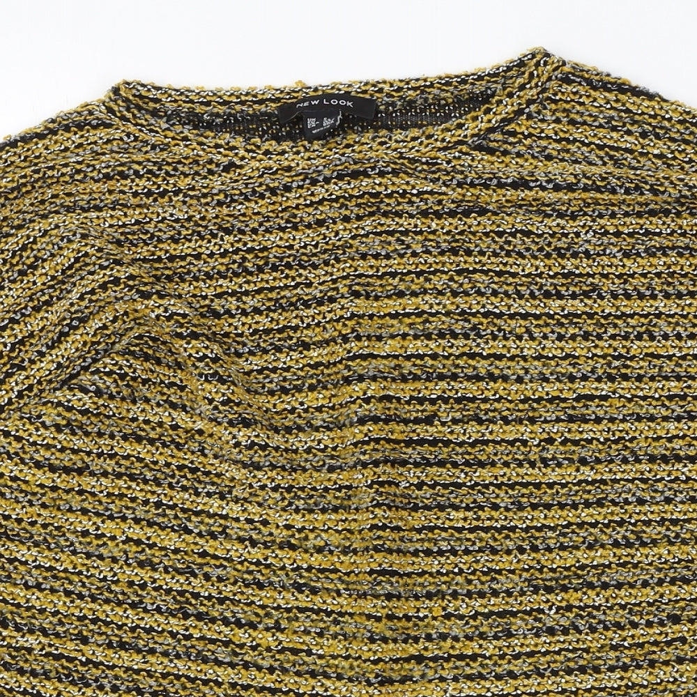 Womens UK Size S New Look Yellow Pullover Jumper