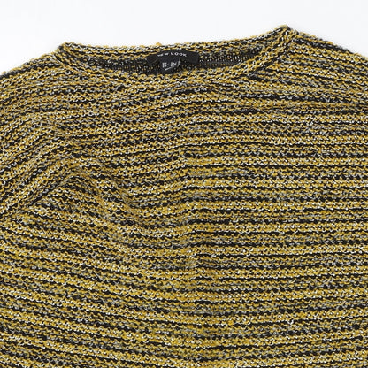 Womens UK Size S New Look Yellow Pullover Jumper