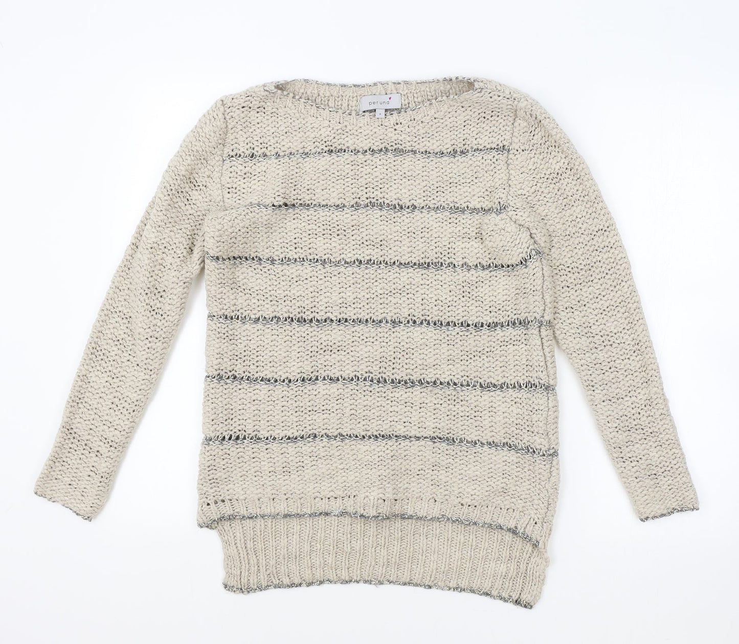 Womens UK Size 8 Per Una Beige Pullover Jumper