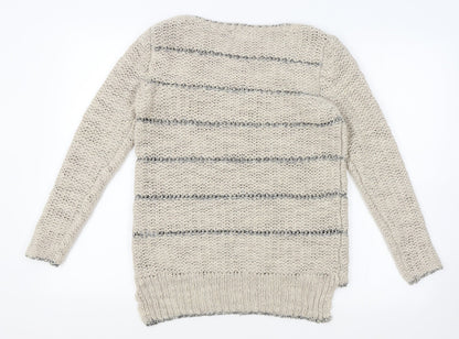 Womens UK Size 8 Per Una Beige Pullover Jumper