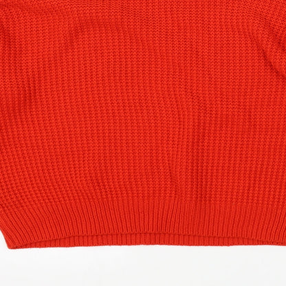 Womens UK Size 6 Topshop Red Pullover Jumper