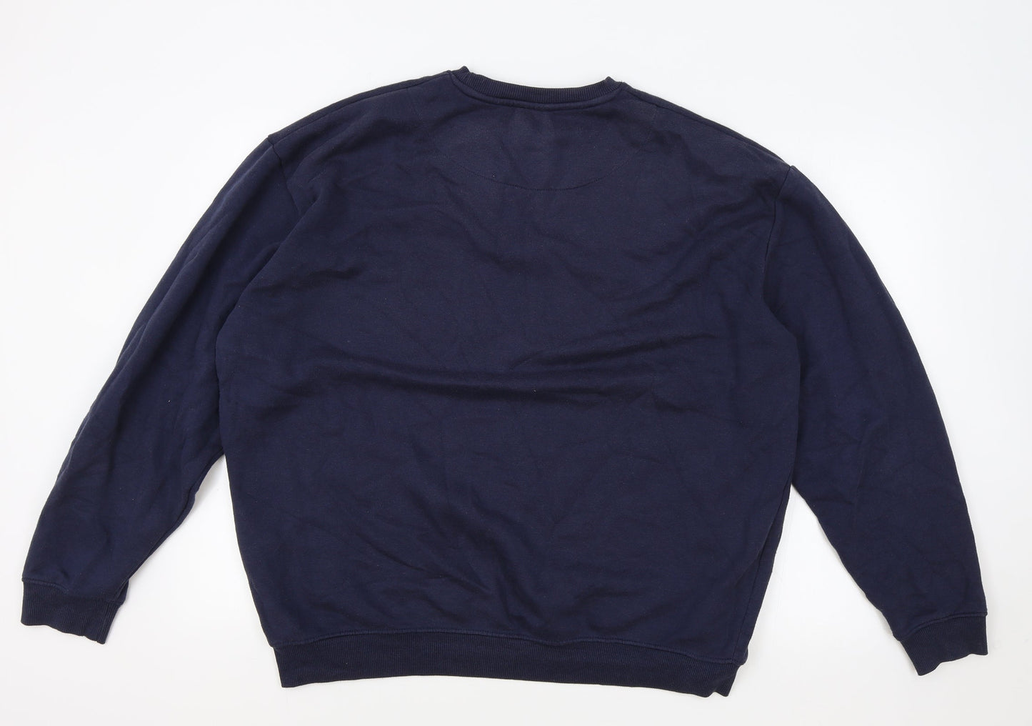 Mens UK Size M Boohoo Blue Pullover Sweatshirt