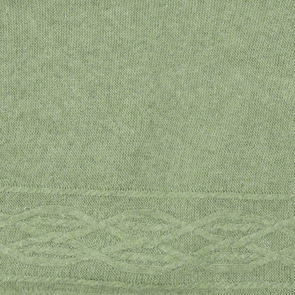 Kenar Mens Green Round Neck Polyester Cardigan Jumper Size L