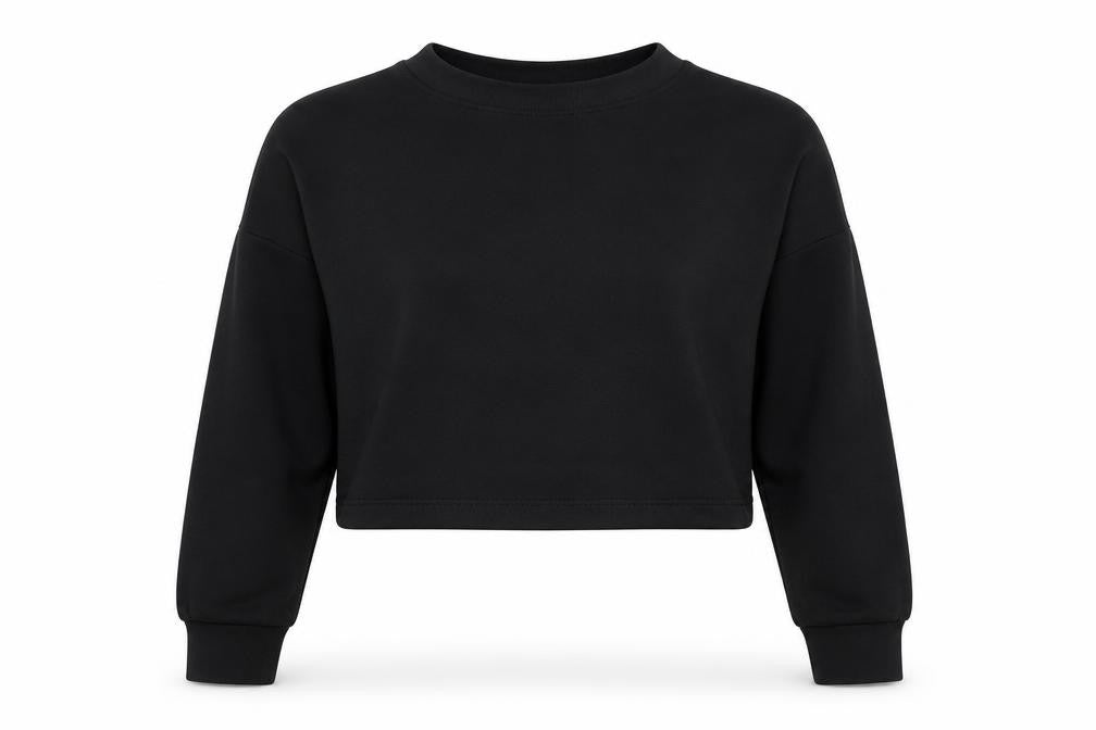 Womens UK Size S Boohoo Black Pullover Sweatshirt