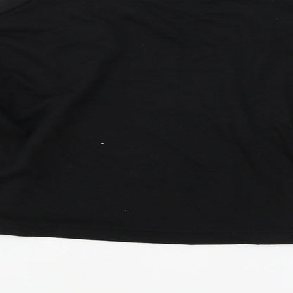 Womens UK Size S Boohoo Black Pullover Sweatshirt