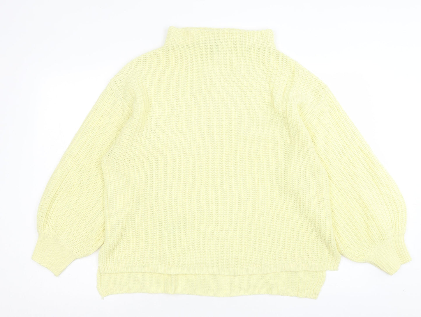 Womens UK Size 16 River Island Yellow Pullover Jumper