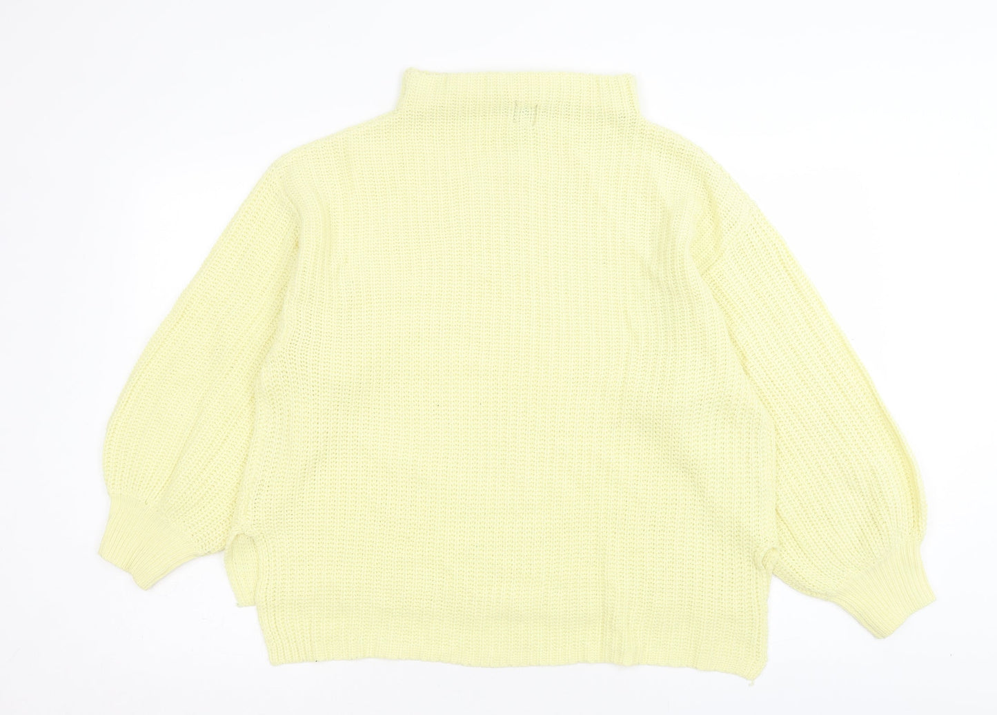 Womens UK Size 16 River Island Yellow Pullover Jumper
