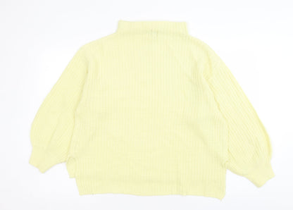 Womens UK Size 16 River Island Yellow Pullover Jumper