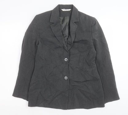 George Womens Grey Jacket Blazer Size 10 Button