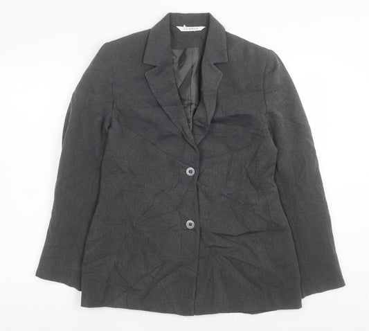 George Womens Grey Jacket Blazer Size 10 Button