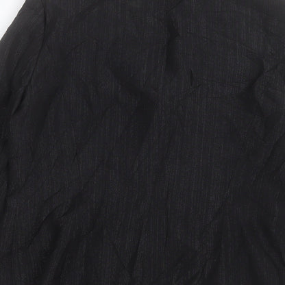 George Womens Black Jacket Blazer Size 12 Button