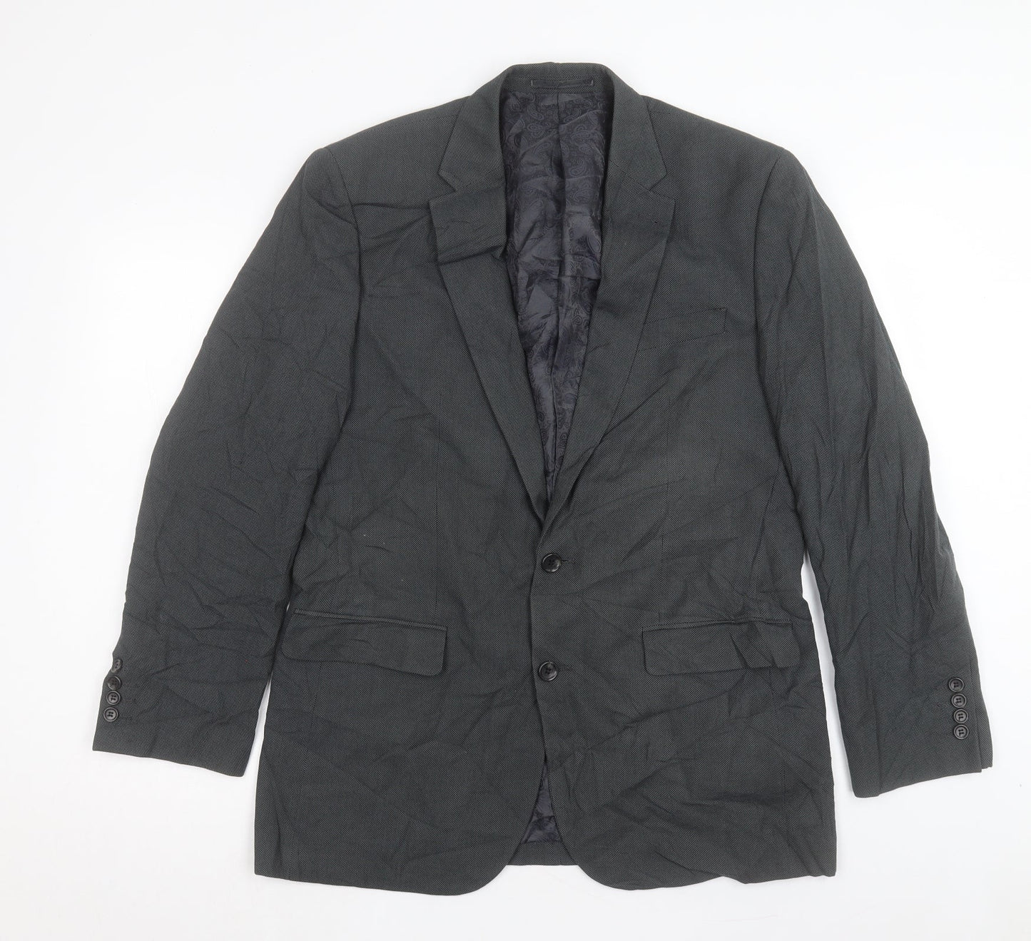 Mens UK Size 40 Greenwood Regular Grey Suit Jacket