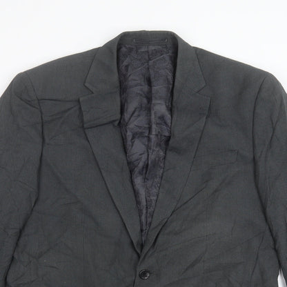 Mens UK Size 40 Greenwood Regular Grey Suit Jacket