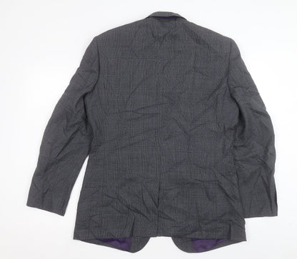 Mens UK Size 40 George Regular Grey Suit Jacket