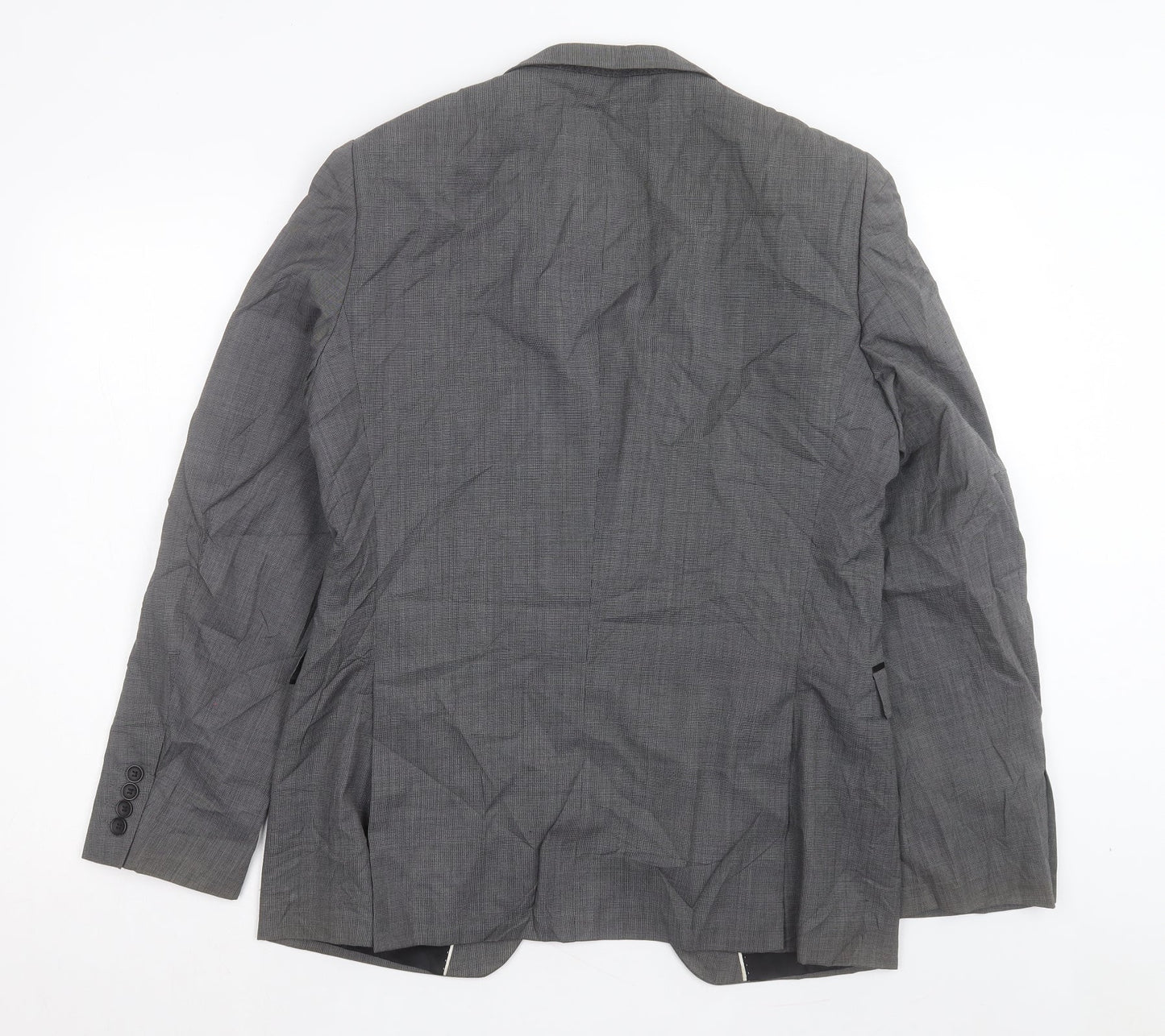 Mens UK Size 40 Topman Regular Grey Suit Jacket