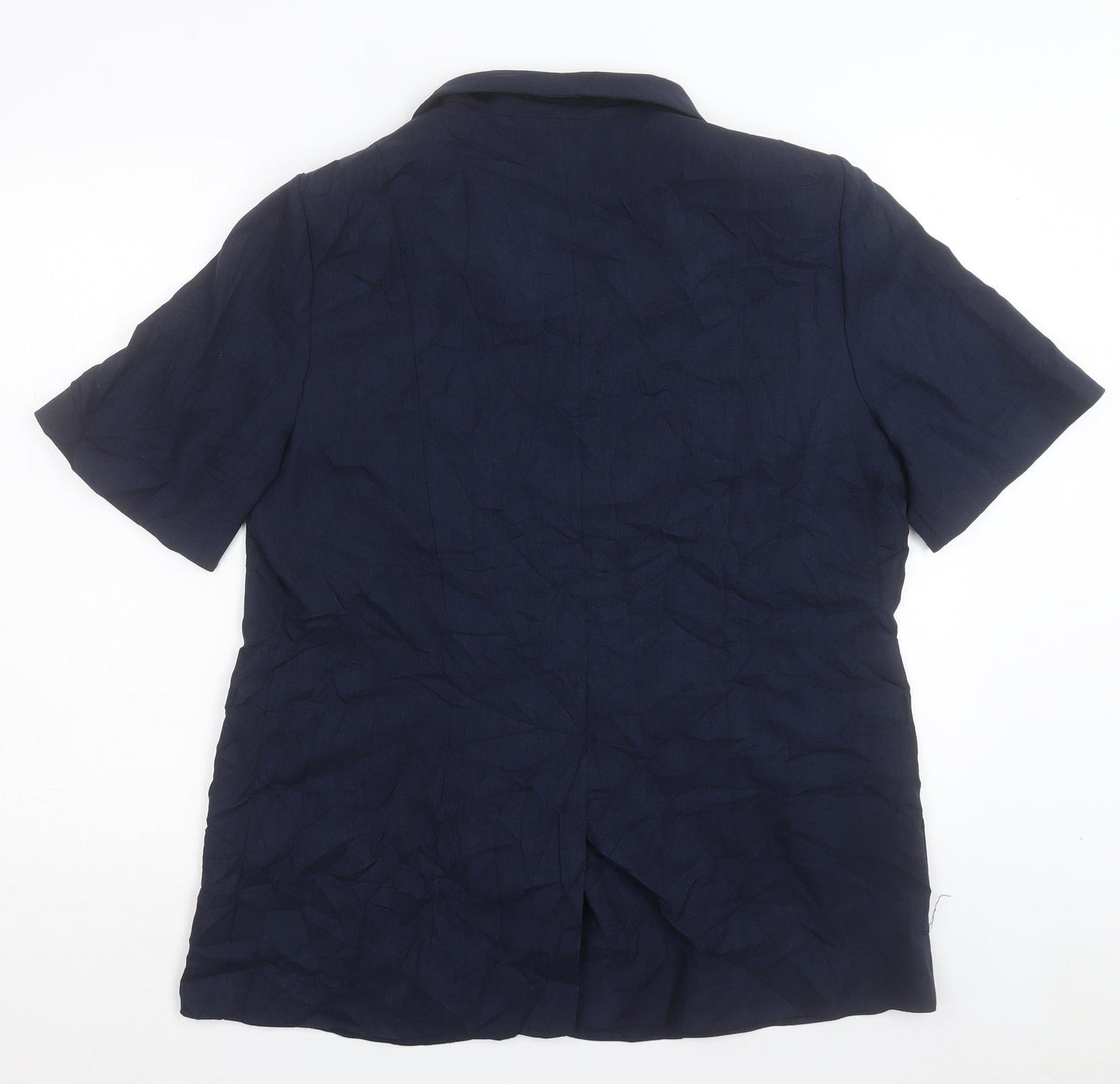 essence Womens Blue Jacket Blazer Size 18 Button