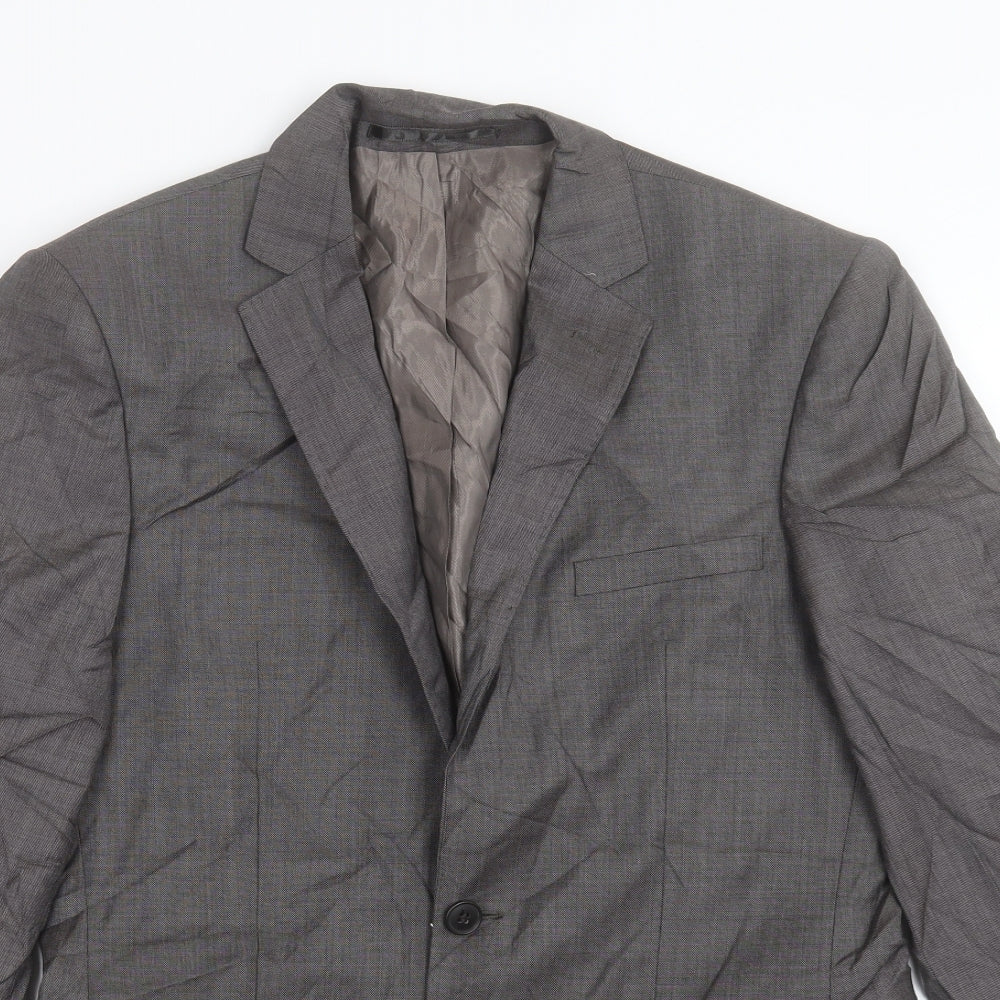 Mens UK Size 36 Paul Costelloe Regular Grey Suit Jacket