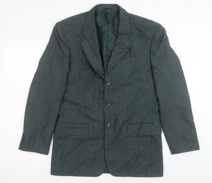Mens UK Size 36 Dimensions Regular Green Suit Jacket