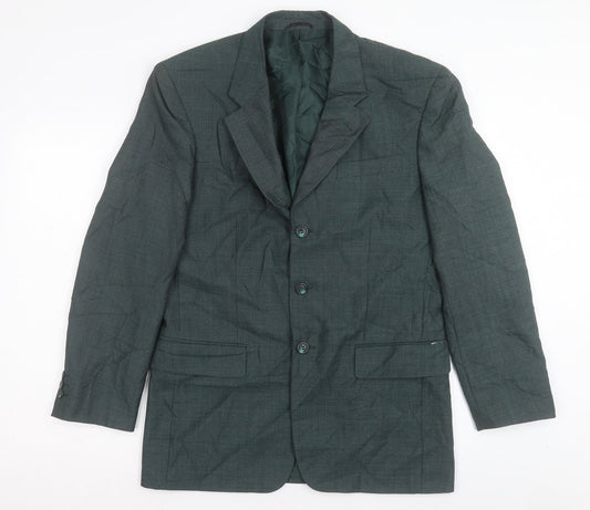 Mens UK Size 36 Dimensions Regular Green Suit Jacket