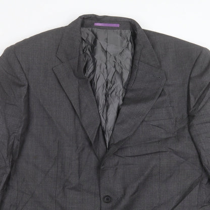 NEXT Mens Grey Wool Jacket Suit Jacket Size 42