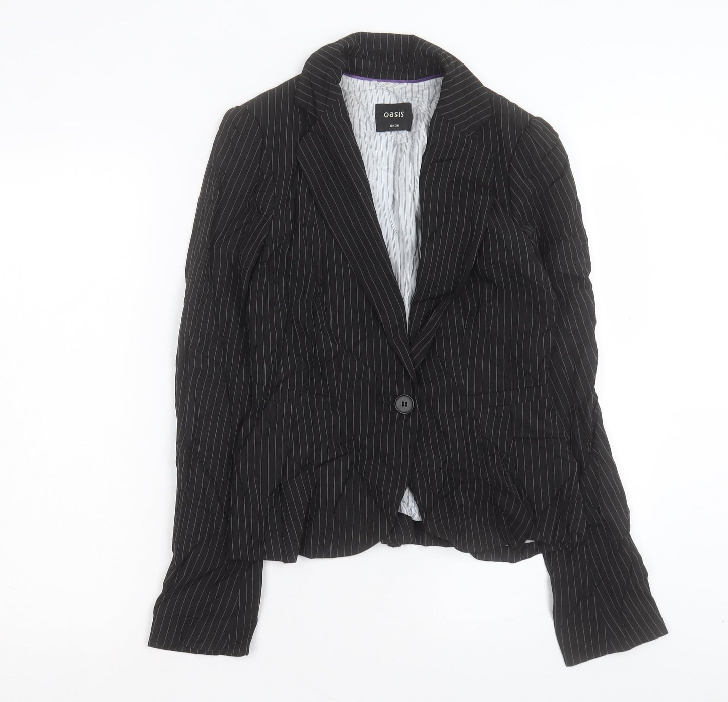 Womens UK Size 10 Oasis Black Jacket