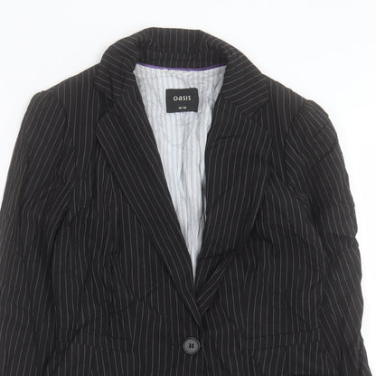 Womens UK Size 10 Oasis Black Jacket