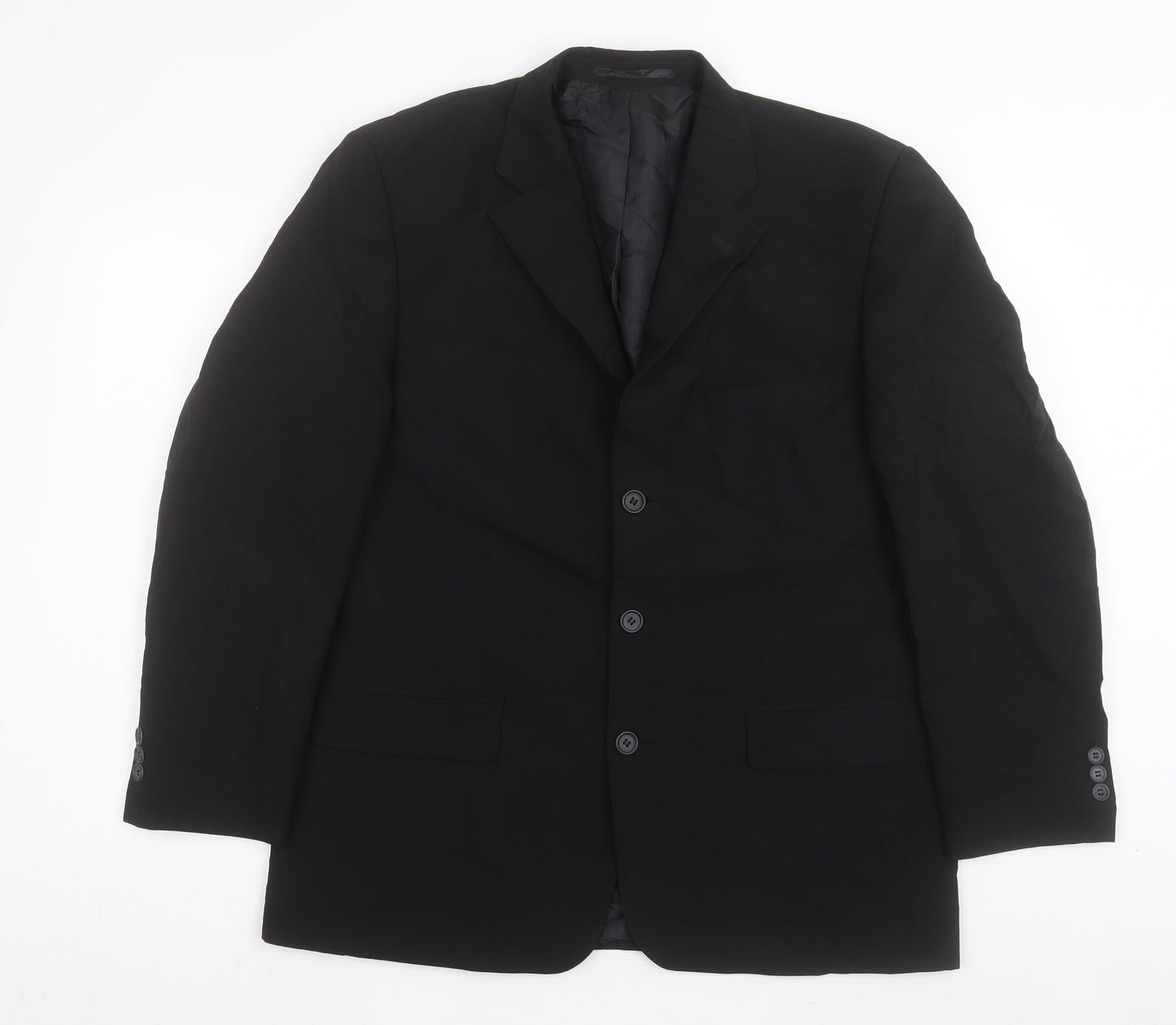 George Mens Blue Polyacrylate Fibre Jacket Suit Jacket Size 40