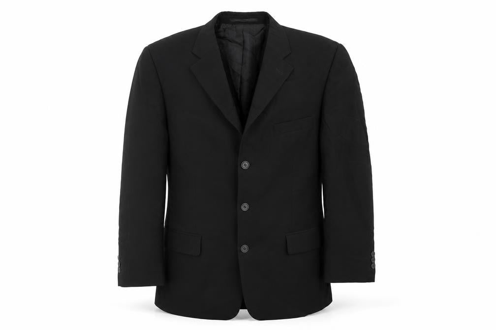 George Mens Blue Polyacrylate Fibre Jacket Suit Jacket Size 40