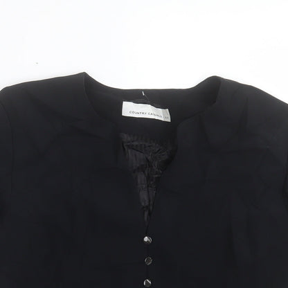 Womens UK Size 12 Country Casuals Black Jacket