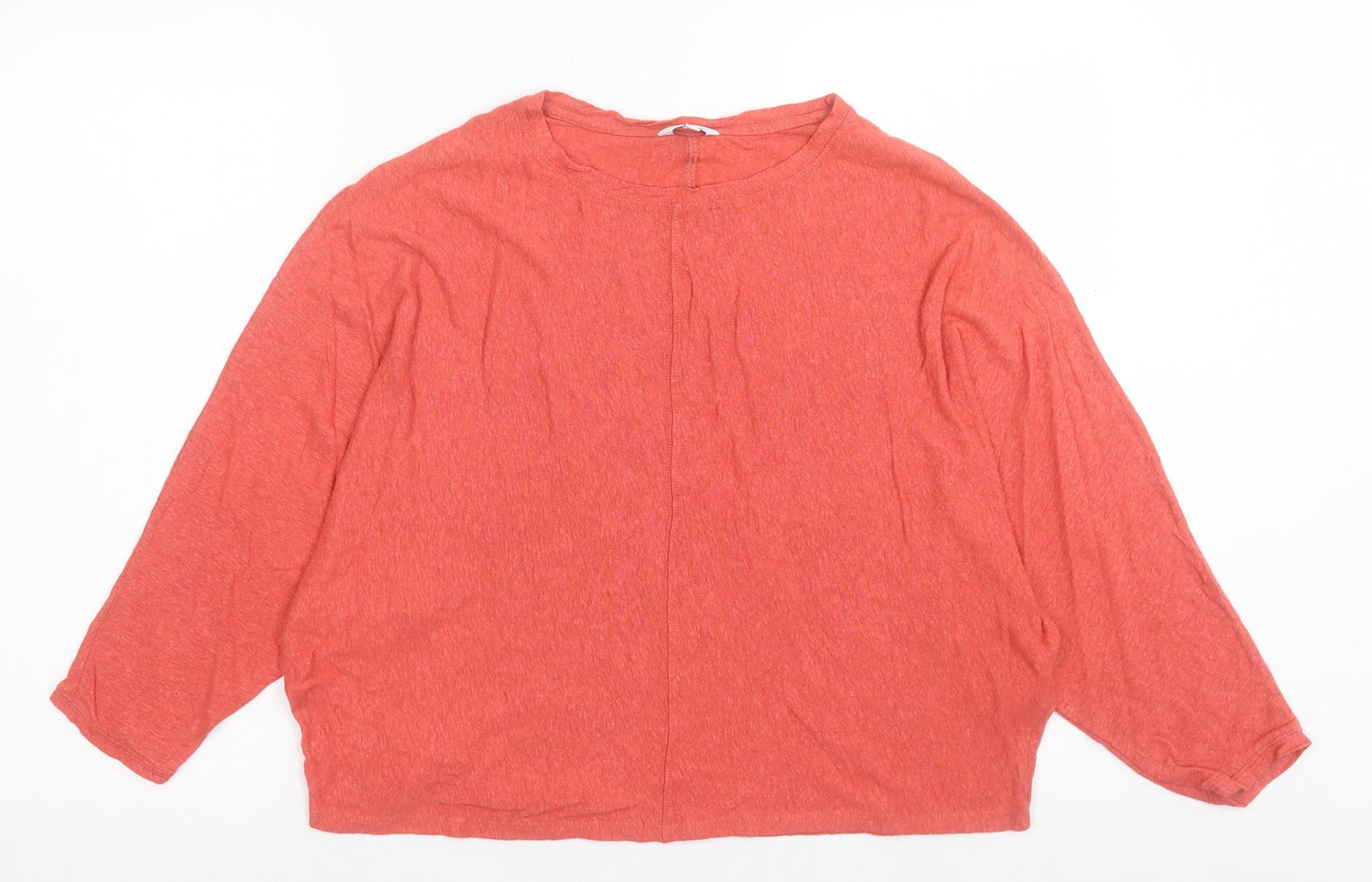 Womens UK Size 12 M&Co Pink Basic T-Shirt