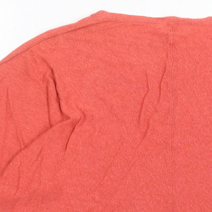 Womens UK Size 12 M&Co Pink Basic T-Shirt