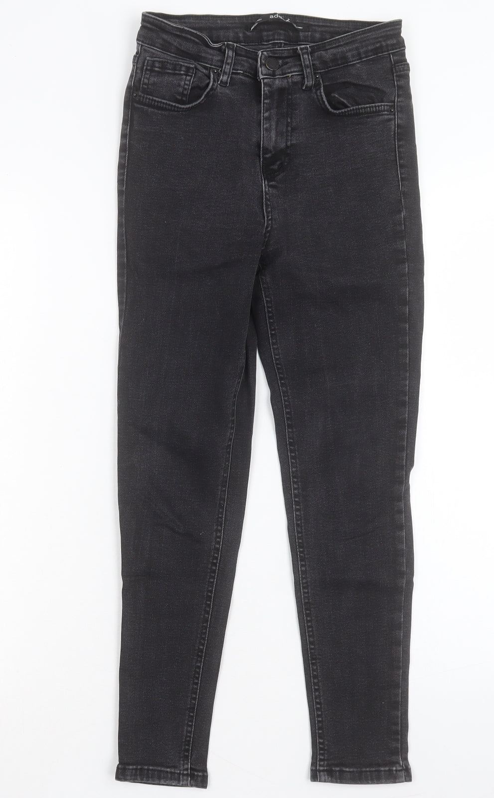 addax Womens Black Cotton Skinny Jeans Size 6 L24 in Regular Button