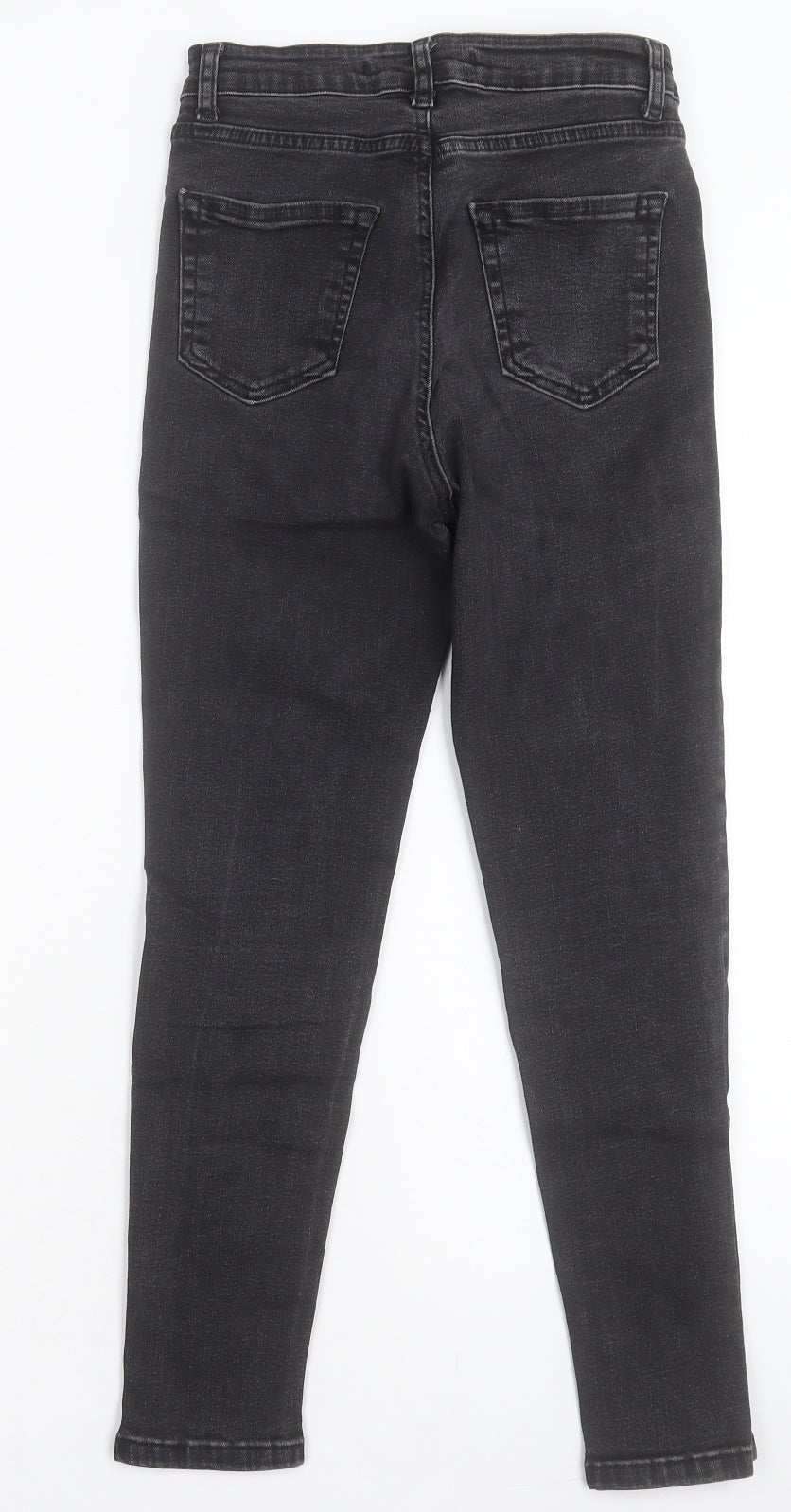 addax Womens Black Cotton Skinny Jeans Size 6 L24 in Regular Button