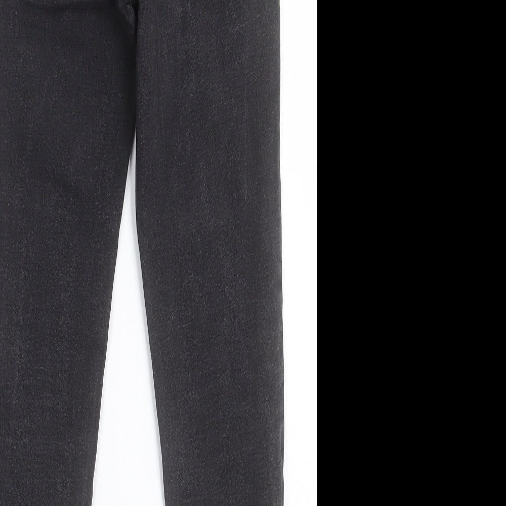 addax Womens Black Cotton Skinny Jeans Size 6 L24 in Regular Button