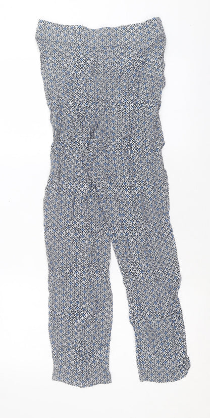 Womens UK Size 8 Marks and Spencer Regular Fit  Blue Trousers
