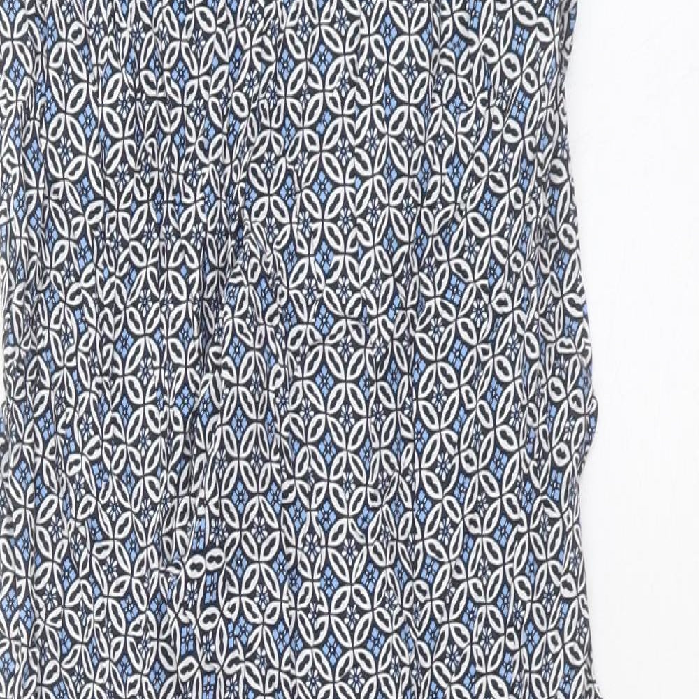 Womens UK Size 8 Marks and Spencer Regular Fit  Blue Trousers