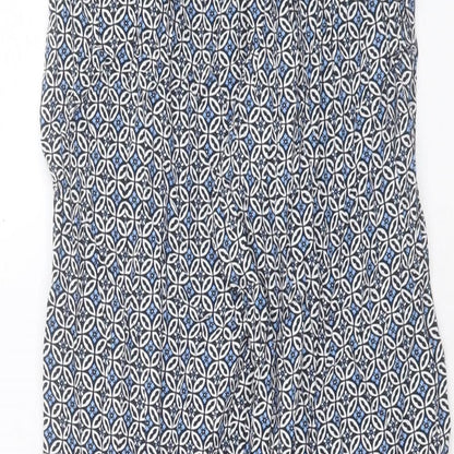 Womens UK Size 8 Marks and Spencer Regular Fit  Blue Trousers