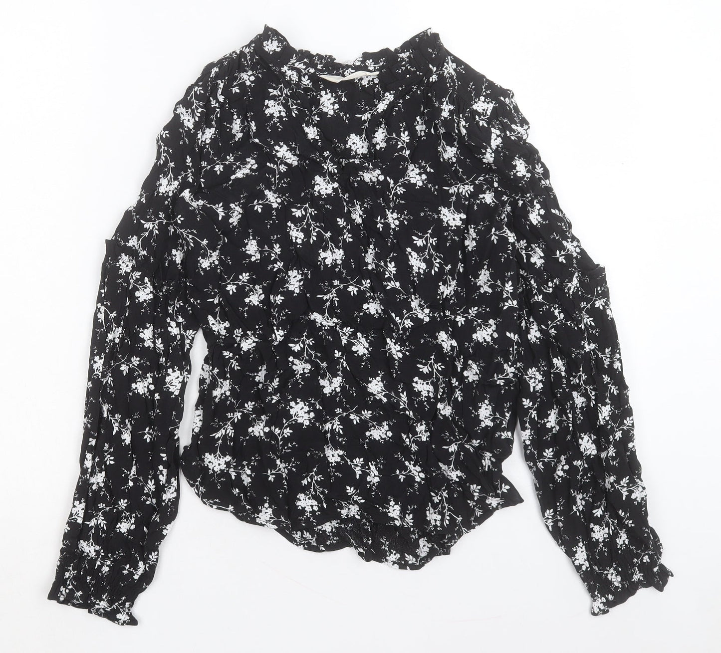 Womens UK Size 6 Per Una Black Basic Blouse