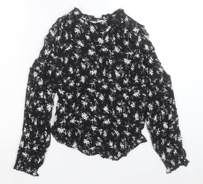 Womens UK Size 6 Per Una Black Basic Blouse