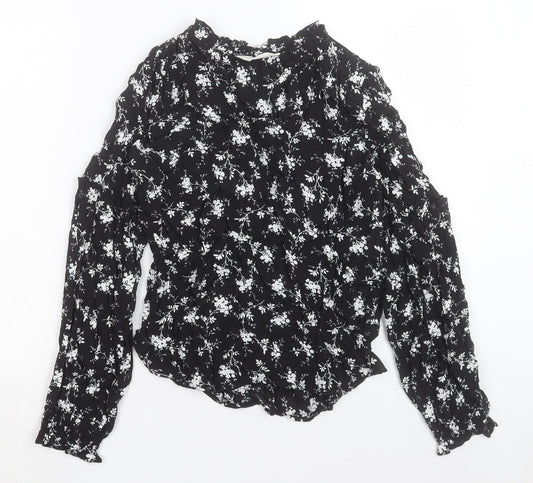 Womens UK Size 6 Per Una Black Basic Blouse