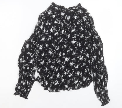 Womens UK Size 6 Per Una Black Basic Blouse