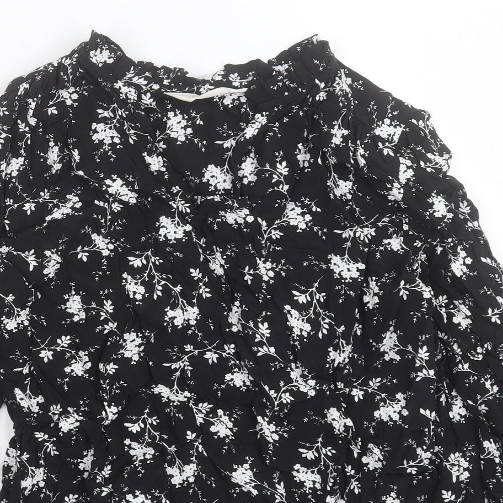 Womens UK Size 6 Per Una Black Basic Blouse