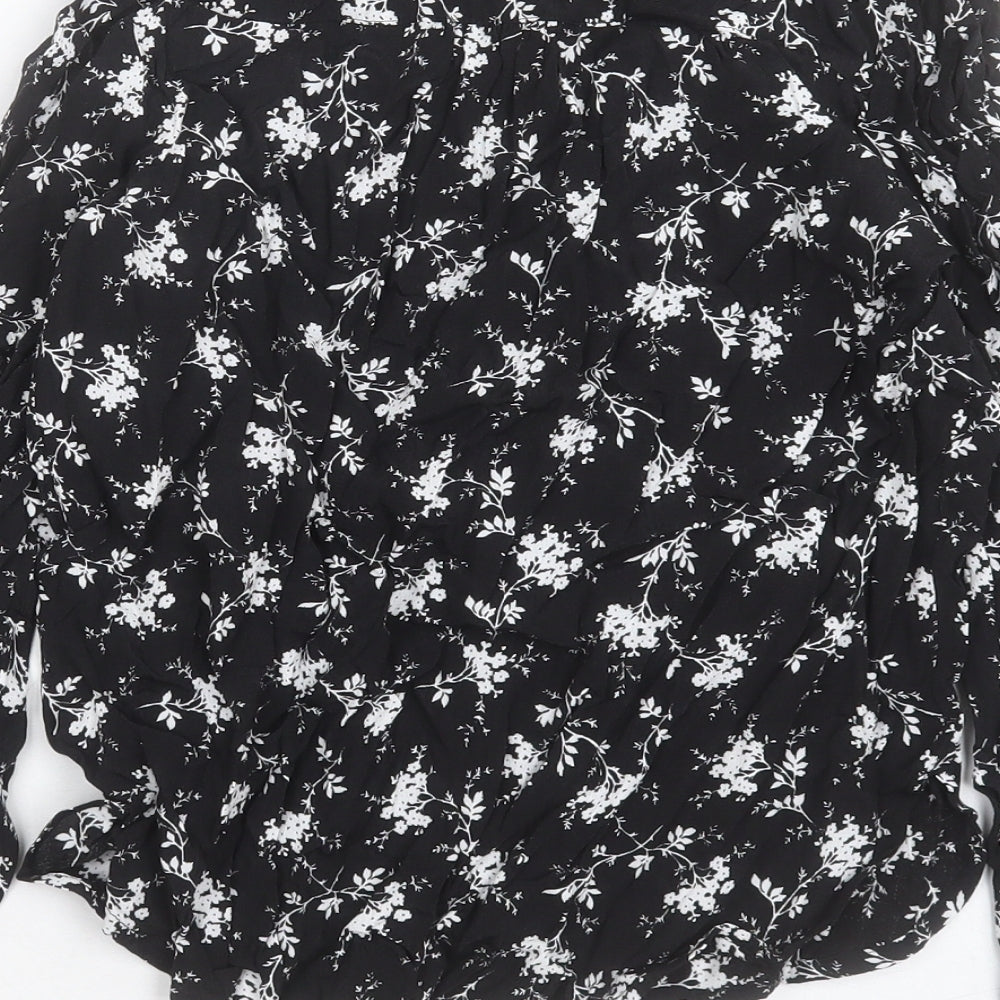 Womens UK Size 6 Per Una Black Basic Blouse